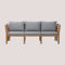 SKLUM 3-teiliges modulares Gartensofa mit Armlehnen aus Filips-Akazienholz