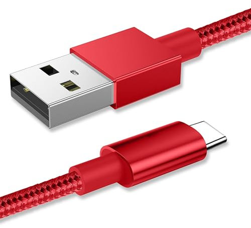 USB C Charger Cable Type C, Type C Fast Charger Cable, USB C Cable Lead for Samsung Galaxy S24 S23+ S22 S21 S20 S10 S9 S8 A12 A13 A14 A53 A54 A70, for Huawei P50 P40 P30 P20 Lite