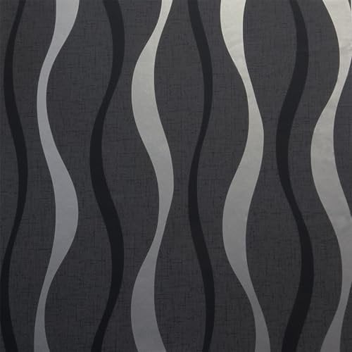 Arthouse Ribbon Geo Black Wallpaper 924502