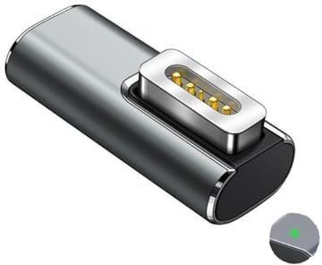 FASTELECTRIC USB-C to Magnetic Lip Charging Adapter, Female Type C to Male Magnetic1 Converter 100W PD Power Charger Connector Tip, for A1278 A1344 Mac Book Pro 13-inch (2009 2010 2011, by mid-2012)