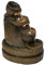 MagiDeal Tischbrunnen, dekorative Figur, Vintage-Mikro-Landschaftsskulptur, Zimmerbrunnen für Büro, Teestube, Schlafzimmer, Schreibtisch, SPA