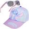 Get Trend Disney Stitch Sonnenbrille Kinder Basecap Mädchen Set Sommer Kappe Sonnenbrillen UV400 Geschenke für Mädchen (Lavendel Disney Stitch)