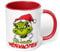 Lustige Kaffeetasse „Ich hasse Weihnachten“ – witzige Grinch Figur Geschenkidee für Weihnachten - lustige Tasse - Keramik, ca. 330ml, Rot