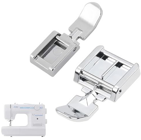 NOPKESV 2pcs Pied de Biche Machine à Coudre étroit pour Fermeture Éclair,mince,universel,compatible avec Janome,Pied à Fermeture Éclair à Clipser,Compatible avec Tous Les modèles à Tige Basse Snap-On