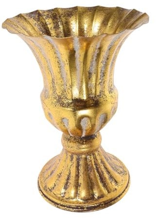 Cabilock Vintage Carved Vase Outdoor Garden Planter Decorative Porch Flower Pot