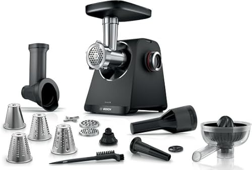 Bosch MultiPower Fleischwolf Serie 4 MFWS450B 1900 W, Schwarz
