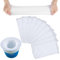 xianshi 10 Pcs Skimmersocke,Pool Skimmer Socken,Sieb Für Zubehör,Filter Schwimmbad Filtersocken,Netz Socks Swimming Net,Poolskimmer Reinigung,Adjustable Basket (10, White)