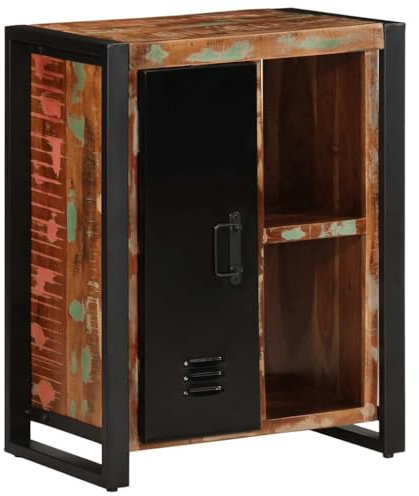 Juroupi Sideboard Wohnzimmerschrank MöBel Aufbewahrungsschrank Sideboard Schlafzimmer Mehrfarbig 55x35x70 cm Altholz Massiv