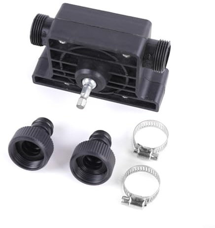 Alanmoship Portable Electric Drill Water Pump Set Hand-Held DC Pump for Home Garden Outdoor Use Compatible with Most Drills for Water Oil Diesel Transfer
