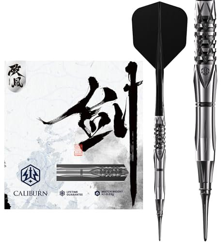 Caliburn Sword Darts, weiche Spitze, 95 %, Wolfram, S4, 21 g