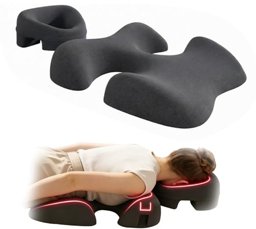 Gesichtswiegenkissen und Massage Brustkissen Set fur Alltagsgebrauch | Massage Kopfstütze & Bruststütze Bauch Stützkissen für Bett, Ergonomisches Memory-Schaum Stützpolste fur Beauty Salon SPA