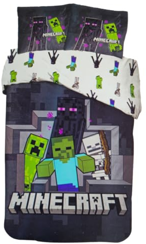 Minecraft Bettwäsche Set Last Block Standing 2 TLG 135x200cm Baumwolle