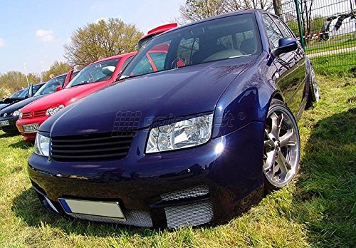 Kühler- Sport- Front- Rippen- Grill ohne Emblem Schwarz Eintragungsfrei