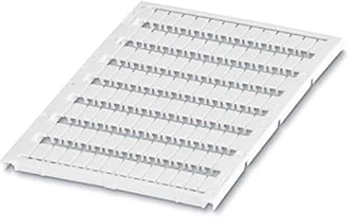 PHOENIX CONTACT UC3-TM 5 Marker für Klemmen, 5mm Klemmenbreite, 4.45mm x 9mm Schriftfeldgröße, Weiß, 10 Stück