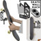 MEOLLO Skateboard Wandhalter (100% Stahl) (schwarz)
