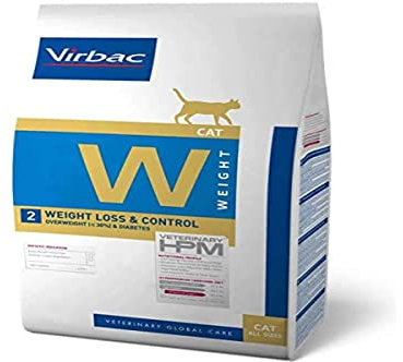Virbac Veterinary HPM Weight Loss and Control Cat Food, 1,5 kg