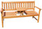 SAM 3-Sitzer Gartenbank Lorenzo, integriertem einklappbarem Tisch, Holzbank Akazie, 157 x 60 cm, FSC® 100% Zertifiziert, Braun