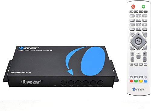 OREI XD-1290 4K PAL HDMI to NTSC HDMI Video Converter Built in Digital DVB-T TV Tuner - Change Channels - Worldwide Voltage
