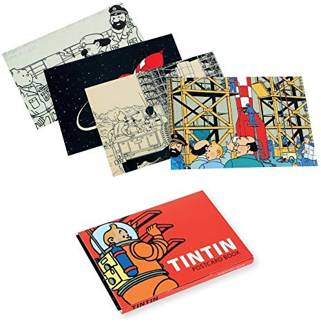 Moulinsart Set of 16 Postcards of the adventures of Tintin on the Moon 31309 (10x15cm)