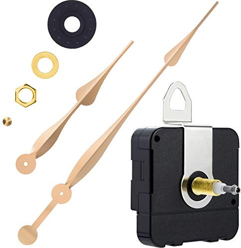 High Torque Long Shaft Uhrwerk Mechanismus mit 12 Zoll Langen Spaten Hände (Gold)