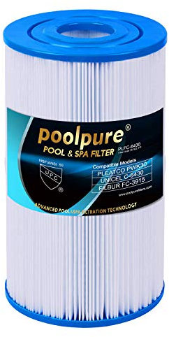 POOLPURE Remplacement du Filtre de Spa pour PWK30, Tubs C-6430 31489 Cartouche de Rechange Ressorts Thermiques Filtre Spa Filtre de Spa de…
