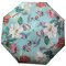 Anuschka Damen Regenschirm mit handgemaltem Kunstdruck - Duomatik zum Öffnen/Schließen - 97 cm - UPF 50+ - Wasserdichtes Obermaterial - Windresistent - Jardin Bleu
