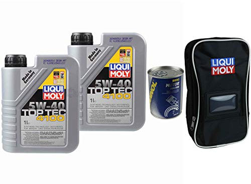 2L Motoröl Liqui Moly Top Tec 4100 5W-40 1x MANNOL Motor Doctor ADDITIV Tasche