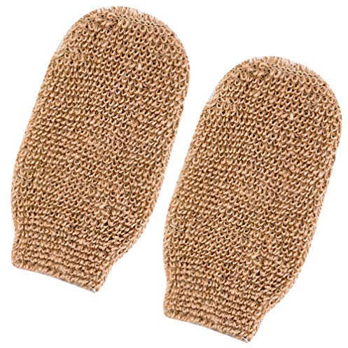 EXCEART 2st Seifenbeutel Sisal Duschhandschuh Luffa-körperwäscher Seifensäckchen Bio Körperduschwäscher Badezimmerzubehör Badeschwamm Handschuh Körperpeeling Schwämme Peeling-seife Massage