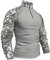 Memoryee Herren Military Tactical Army Combat Langarmhemd Slim Fit T-Shirt mit 1/4 Reißverschluss und Taschen/ACU/S