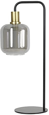 Light & Living Tischlampe Lekar - Antik Bronze - 27x18x58cm | Rund - Modern - Metall - Tischleuchte Wohnzimmer & Schlafzimmer - Tischlampen modern