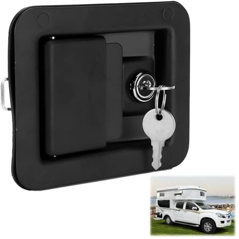 Tissting Remolque de Acero Inoxidable RV, Serrure Antivol Impermeable | Cerradura de Viaje con Llaves Antirrobo Cerradura de Caja para Autocaravanas RV Camiones y Remolques de Viaje