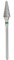 Nail Drill Bit, Tungsten Steel Nail Art Manicure Drill Bit, Electric Pedicure Manicure Grinding Head Cone Nail Drill Bit for Manicure Pedicure Salon Home Personal Use(Green label)