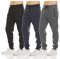 PURE CHAMP Lot de 3 pantalons de jogging en polaire pour homme avec poche zippée et cordon de serrage, tailles S à 3XL, Lot 2, Taille M