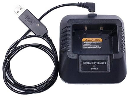 USB-Ladegerät für Baofeng UV-5R UV-5RE DM-5R Walkie-Talkie-Schinkenradio tragbares Zwei-Wege-Radio Walkie-Talkie