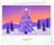 Amazon.de Gutschein zum Drucken (Weihnachtsbaum in Winterlandschaft)