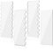 4 Pcs Acrylic Cake Scraper Set, Cake Smoother Scraper, Cake Edge Scrappers Cutters Smoother Tool Kitchen Baking Tools for DIY Different Shapes of Cake Edges
