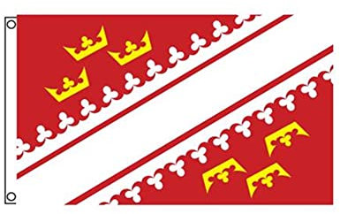 Stormflag Drapeau Alsace 90x150cm Drapeau Alsacien Province D'Alsace 3x5ft Polyester 90g avec œillets et Double couture