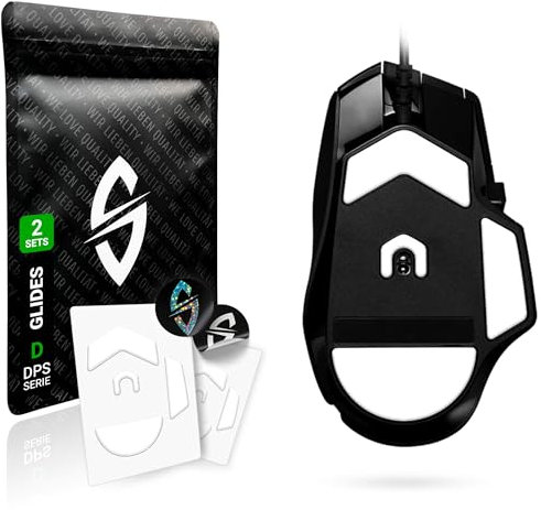 SensoryBoost DPS Glides (lot de 2) pour Logitech G502 X Standard - Ultra Rapides, Arrondi, Faible Friction, de Haute Qualité, Durable - Patins de Souris de Rechange, Skates - Accessoires souris gaming