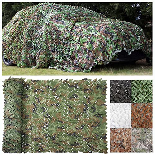 Filet De Camouflage Outdoor Filet de Camo, Camo Rouleau de Treillis de Camouflage,Filet D'ombrage pour Le Camping, La Chasse à l'ombre Décorative,Jungle,1X1m/3.28x3.28ft
