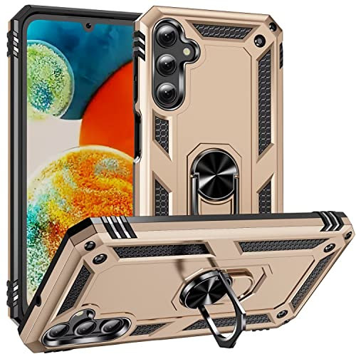 YKNIUFLY Handyhülle für iPod Touch 5 Hülle, Robust, sturzsicher, Hinterer Ringhalter, Rundumschutz Cover Schutzhülle für iPod Touch 5.(Gold)