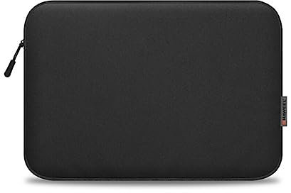 CLSSLVVBN 14/15/17 Pouces Sac pour Tablette électronique Antichoc Universel Pochette Souris étui pour Ordinateur Portable Fermeture à glissière Lisse Voyage Affaires, Noir, 15-17 Pouces