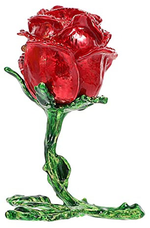 Scatola Portaoggetti Organizzatore Di Gioielli in Lega Di Zinco Organizzatore Di Collane Di Gioielli Regalo Di Fiori Incantati Domestico Lega Di Stagno Viaggiare Pacco Regalo