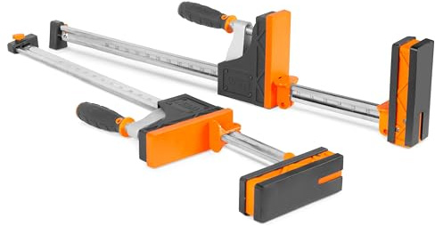 WEN 24-Inch 2000-Pound Parallel Jaw Clamp and Spreader Set, Two-Pack (CLP122)