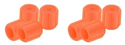 Ventilkappen für Autoreifen, beleuchtet, für Fahrrad, Motorrad, Orange, 1,2 x 1,5 cm, 2 Stück