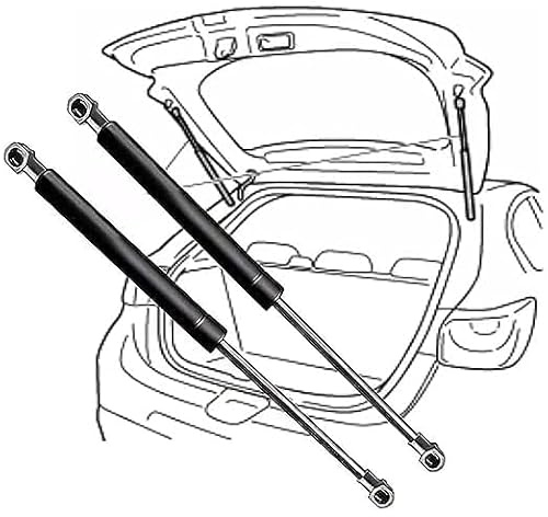 2 Stück Auto Gasfeder Dämpfer Heckklappe für Lada NIVA Closed Off-Road Vehicle (2121,2131,2123) 1976-2015(OEM:21086308015)-44.5cm, Kofferraum Heckklappendämpfer Gas Springs Stoßdämpfer Stützstangen
