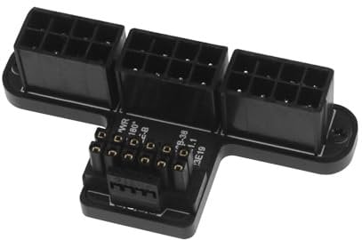 EMSea 3 Pèces Adaptateur 8 Broches vers ATX3.0 12VHPWR 12 + 4 Broches Adaptateur d'alimentation ATX 600 W Connecteur de Direction Assistée à 180 Degrés Compatible avec GPU Noir