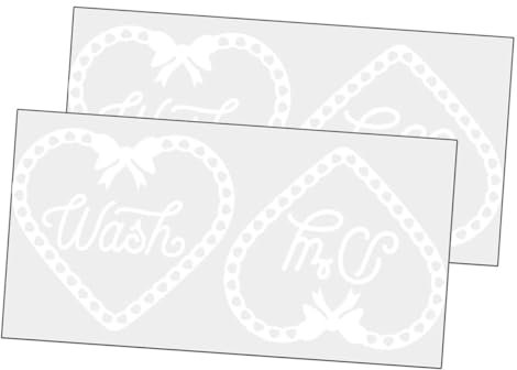 DOITOOL 3 Juegos De Pegatinas Autoadhesivas Para Pared Decoración De Lavandería Hermosos Diseños Para Tu Hogar (2 Unidades X 3)