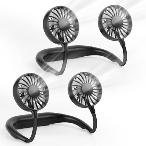BOSONER Neck Fan Rechargeable Portable Women: Head Fan for Neck Round Cooling - Neck Fans Holiday Essentials for Women Men
