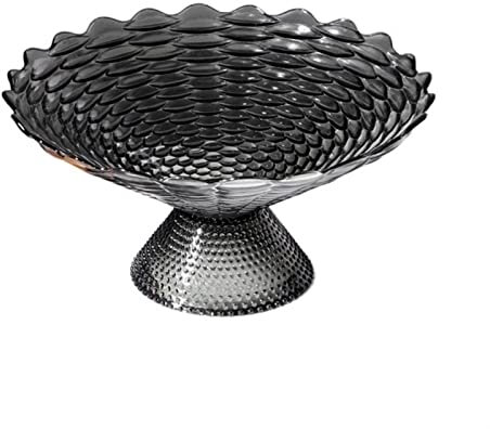 CCYENG Fruit Bowls Assiette de Fruits en Verre de Luxe léger Plateau Haut de Gamme Mode Bonbons Snack Bol décoration de la Maison Bol à Dessert Fruit Basket