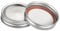 sourcing map Canning Lids, 12 Sets - Tinplate Split-Type Mason Jar Lids and Bands Regular Mouth Leak Proof Fits Storage Cover (Silver)